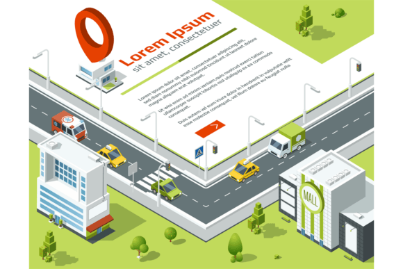 Download Isometric 3d City Conceptual Poster - Premium Resources