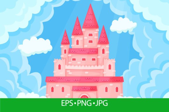 Download Cartoon Fairytale Princess Pink Castle T - Fairytale princess Collection