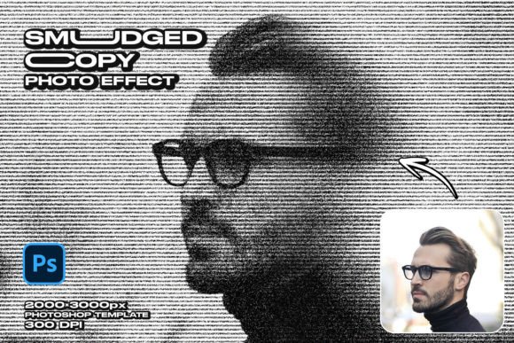 Download Smudged Copy Photo Effect - Copy Collection