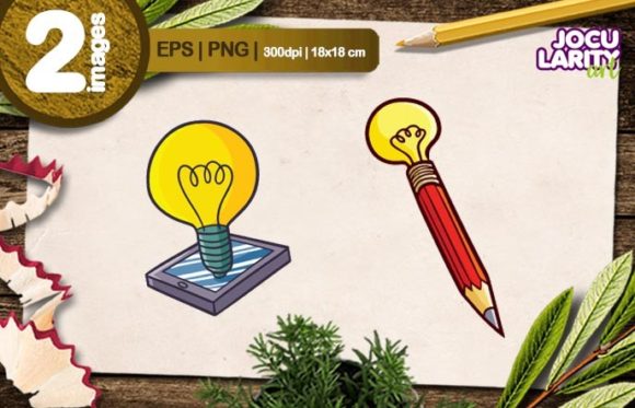 Download Cute Conceptual Idea Bulb Lamp Cartoon - Premium Resources