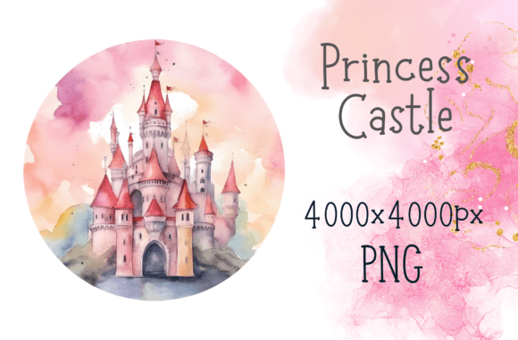 Download Fairytale Princess Castle Pink Blue - Fairytale princess Collection